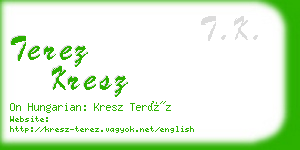 terez kresz business card